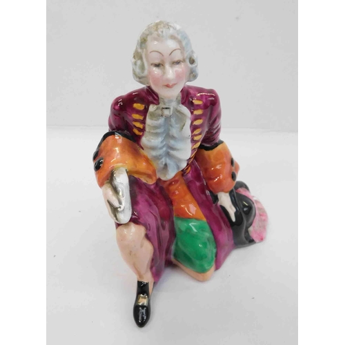 134 - Antique - Staffordshire figure - kneeling gentleman