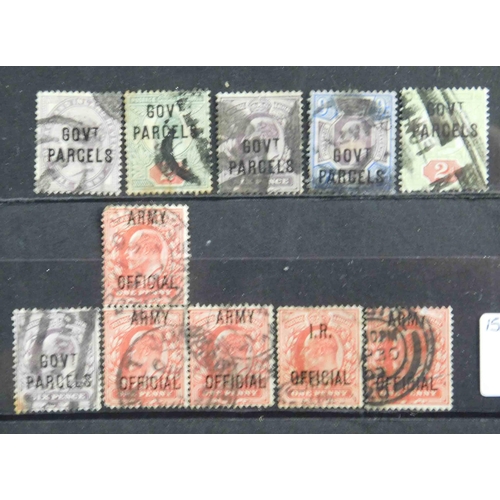 149 - Edward VII era - Official overprint stamps