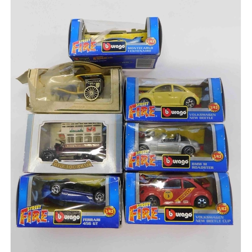 192a - Seven - die cast cars - including Burago