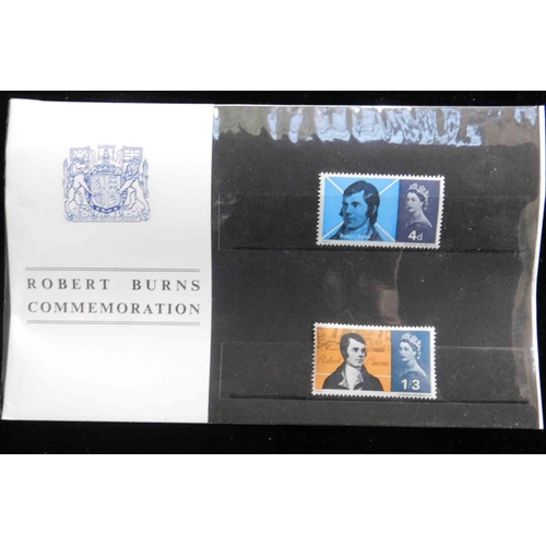 221 - 1965 dated - Burns stamp presentation pack - with original wrapping