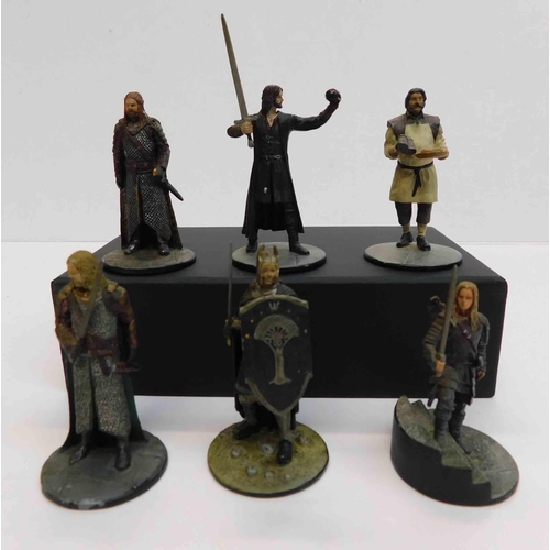 258 - Six - Lord of the Rings cast figures