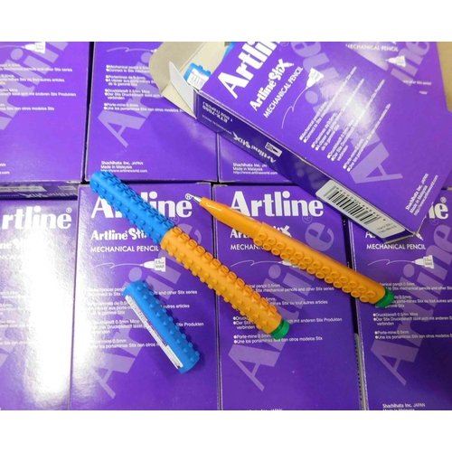 582 - 48x Packs of 1 dozen Artline mechanical pencils - 0.5mm lead