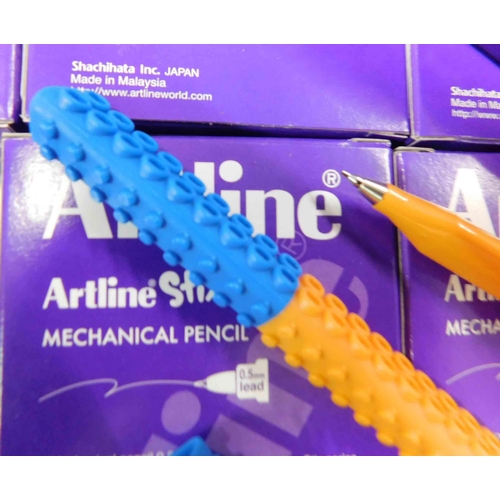 582 - 48x Packs of 1 dozen Artline mechanical pencils - 0.5mm lead