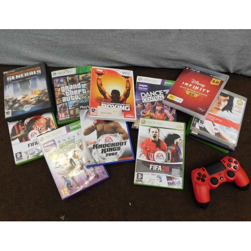 600 - Selection of mixed games and controller