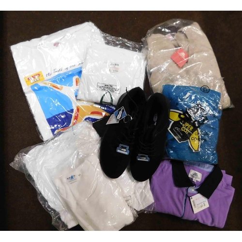 657 - Collection of new large and extra-large t-shirts and jerseys plus pair of trainers