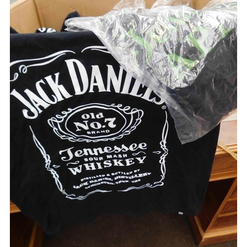 661 - Large box 15+ Tennessee whiskey t-shirts - various sizes, mainly bagged - 2 designs