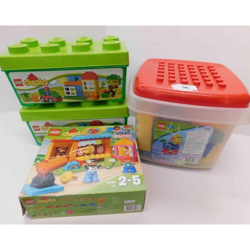 672 - Large collection of Duplo incl. tubs x 4 boxes plus Quatro