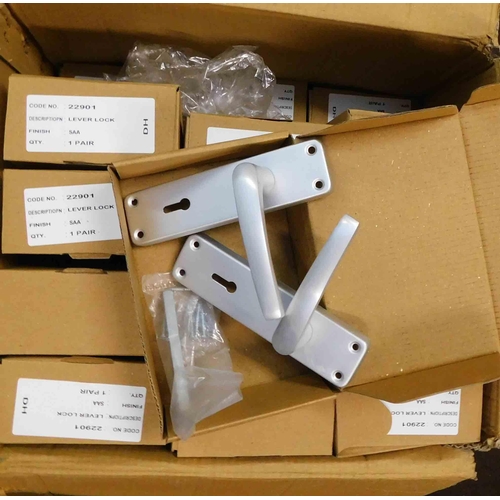 679 - Box of new door handles