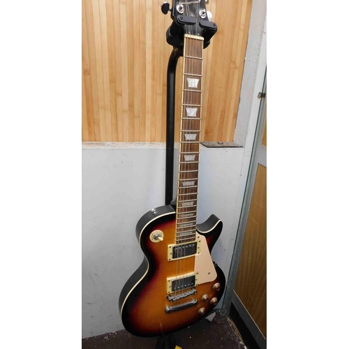 706 - Electric guitar and stand W/O