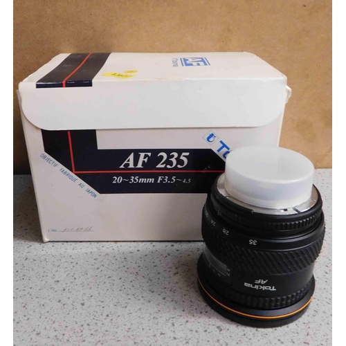 714 - Tokina 20-35mm AF235 autofocus digital lens-Nikon fit-boxed