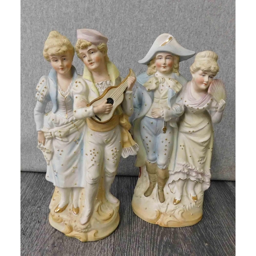 718 - Pair of vintage ceramic figures