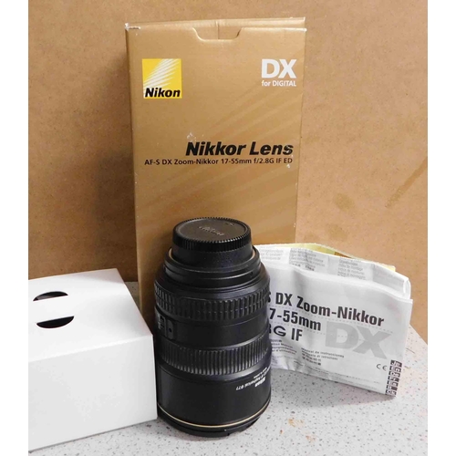 724 - Nikon AF-1 DX 17-55mz F/2.8levi autofocus-boxed