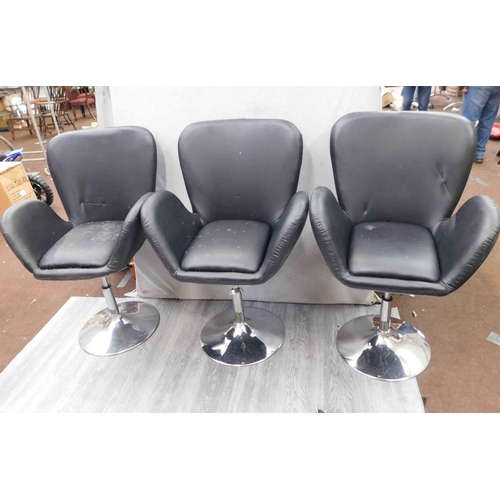 749 - 3x Boutique styling chairs