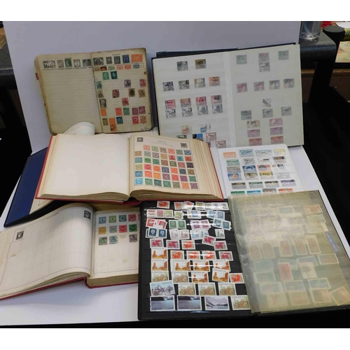 77 - Nine - stamp albums & stock books