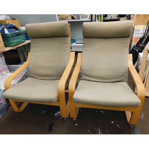 794 - 2x Ikea style chairs