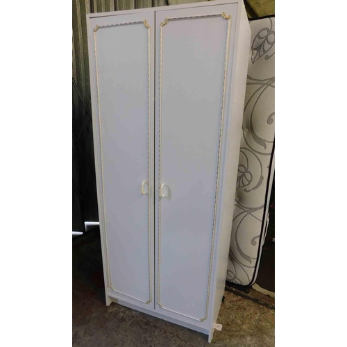 795 - Double wardrobe- white