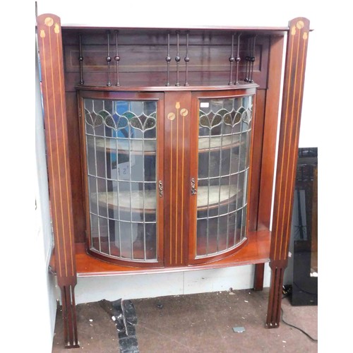 611 - Unusual design - Edwardian style cabinet