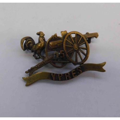 116 - WWI era - Ypres sweetheart brooch