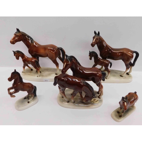 131 - Ceramic horses