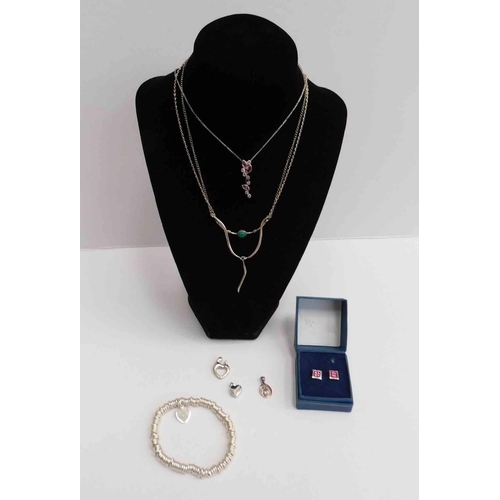 205 - Mixed - silver jewellery