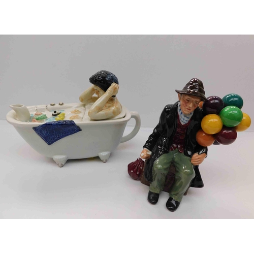 273 - Royal Doulton - The Balloon man & novelty teapot...