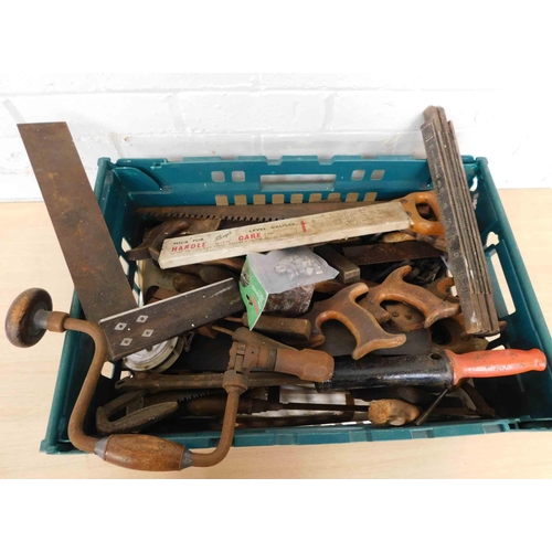 510 - Box of tools incl. vintage...