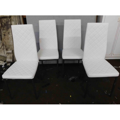 559 - 4x retro style dining chairs - new