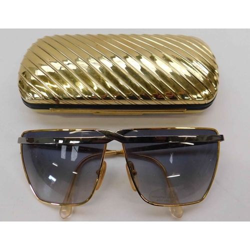 117 - 1980's - Oversized Laura Biagiotti sunglasses & case