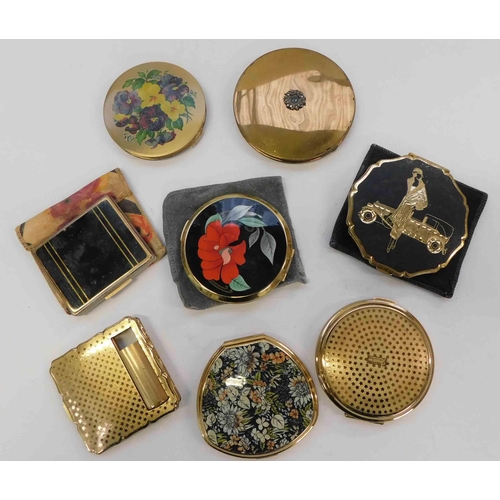 123 - Eight - Vintage Stratton powder compacts