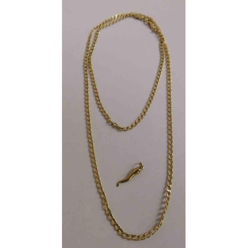 147 - 9ct Gold chain - approx 20