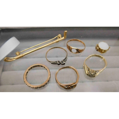 150 - Approximately 4g of 9ct gold - mixed jewellery