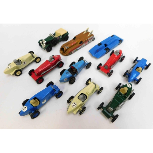 175 - Eleven - vintage die cast race cars - made in England