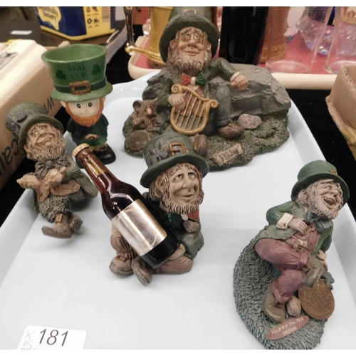 181 - Irish themed - figures & egg cup