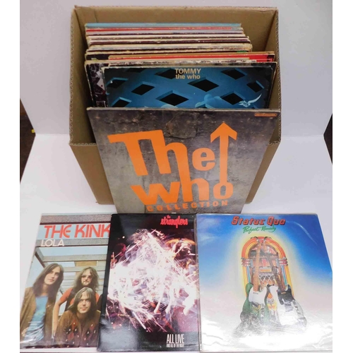 33 - Forty LPs including - The Who/The Stranglers/The Dammed/ZZ Top/Nazaroth/Wild Horses & Deep Purple...