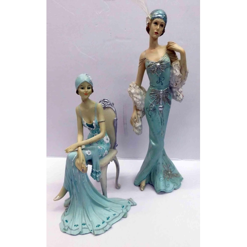 48 - Pair of Art Deco style figures...