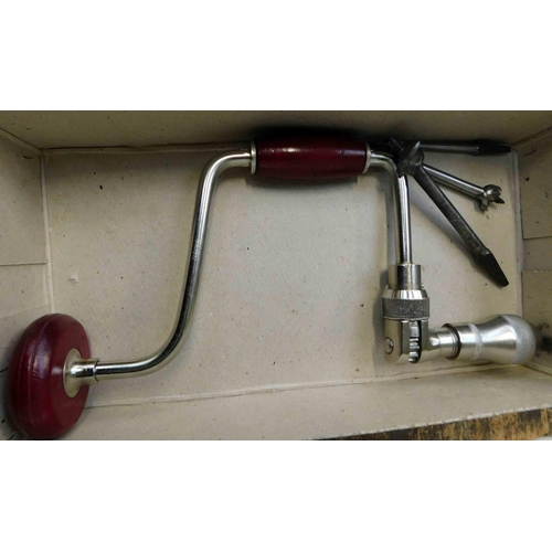 502 - Vintage style boxed hand drill