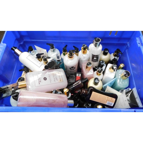 567 - Box of new miscellaneous lotions incl. bubble bath etc.