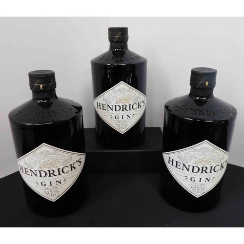 64 - Three - Bottles of Hendricks gin