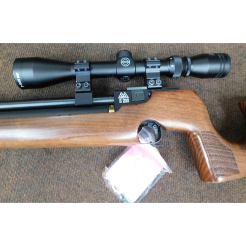 83 - Air arms - S200 PCP .177 calibre - air rifle & gun slip