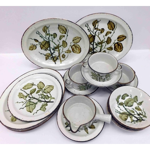 91 - Green leaves - Midwinter ceramics