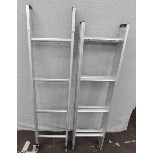 795a - Triple 4 rung aluminium loft ladders...