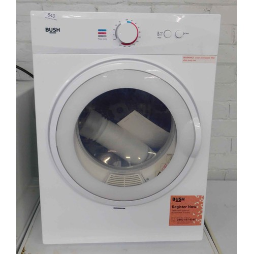 540 - Bush tumble dryer W/O...