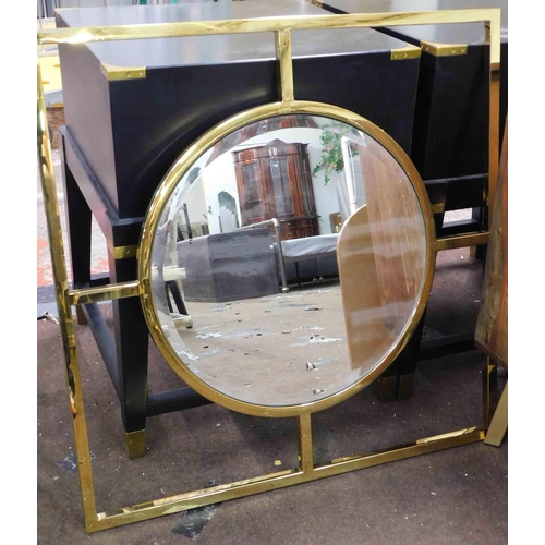 825 - Brass framed porthole style mirror
30.5