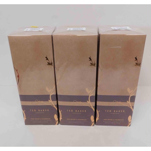 196 - Three - Ted Baker/reed diffusers - packaged as new