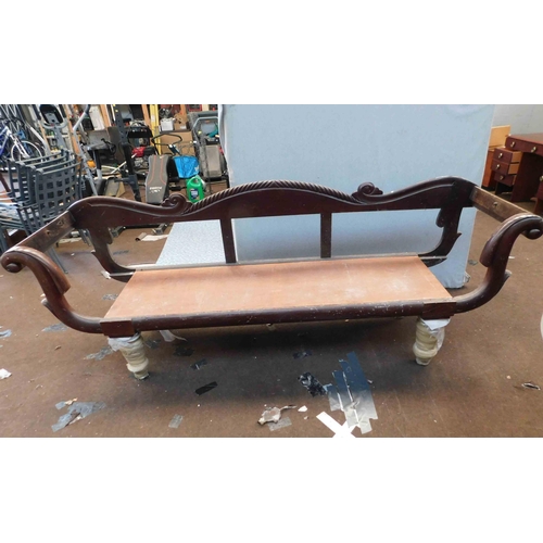 540 - Antique day bed for restoration approx 94