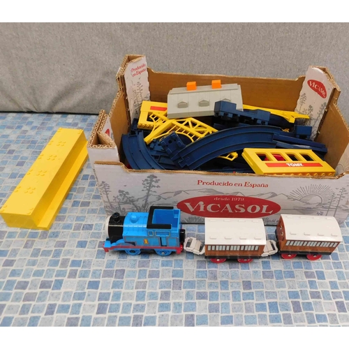 598 - Box of Thomas The Tank Engine, track and rolling stock