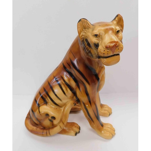 64 - Vintage - ceramic Tiger - size 14