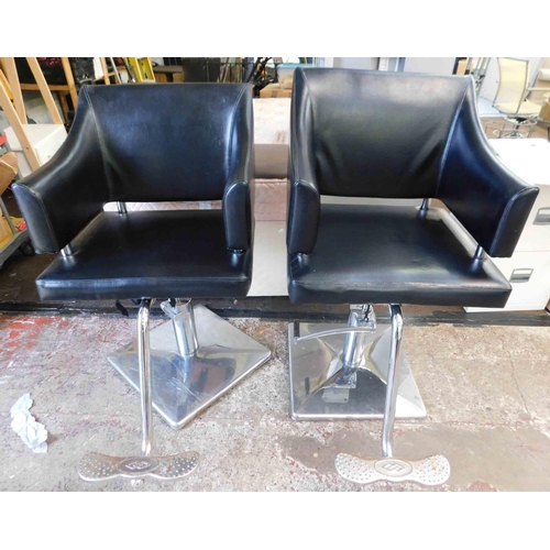 773 - 2x Barber shop chairs