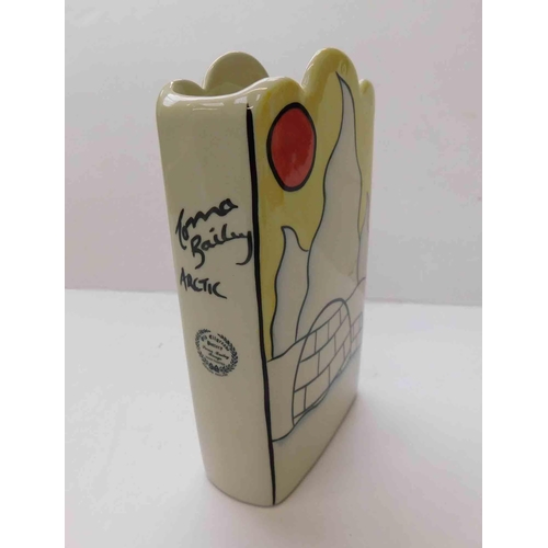 97 - Lorna Bailey vase - signed approx 6.5