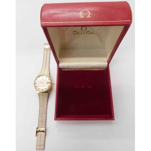 99 - Gentlemans - Omega De Ville automatic wristwatch c1974 - boxed/minute & second hand needs refitting ... 